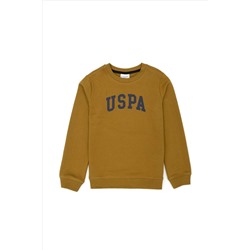 Erkek Çocuk Açık Haki Basic Sweatshirt