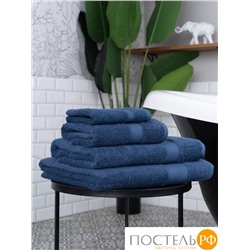 Полотенце Arya Однотонное 50X90 Miranda Soft Темно-Синий