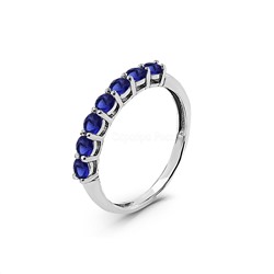 Серьги из серебра с фианитами родированные 925 пробы с-7208р232