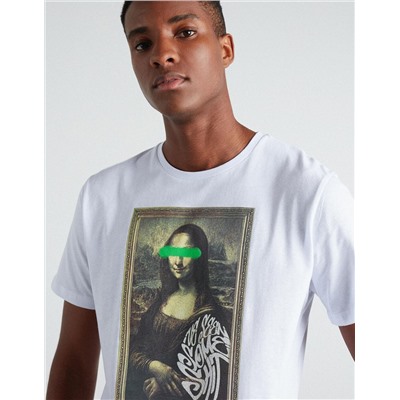 Mona Lisa' T-shirt, Men, White