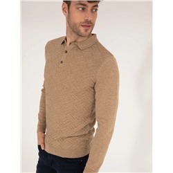 Kahverengi Slim Fit Kazak