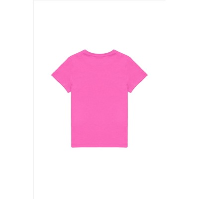 Erkek Çocuk Pembe Bisiklet Yaka Tişört