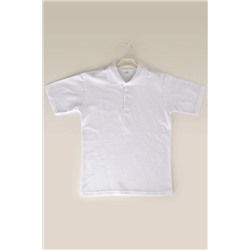 BLUEMOOR Çocuk Polo Yaka Kısa Kol Düz Renk Okul T-shirt 00901