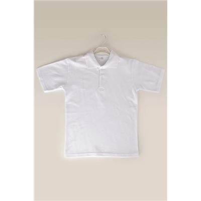 BLUEMOOR Çocuk Polo Yaka Kısa Kol Düz Renk Okul T-shirt 00901