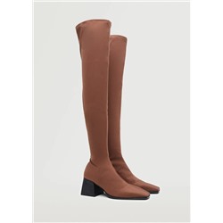 Bota alta tacón -  Mujer | MANGO OUTLET Melilla