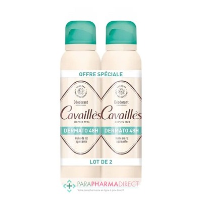 Cavaillès - Dermato 48H - Déodorant Spray 2x150 mlLot  × 2