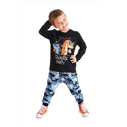 Denokids Shark Party Erkek Çocuk Pantolon Takım CFF-20S1-083