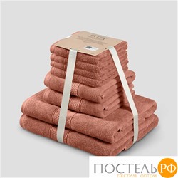 ESTIA МАРТОС коралл К-т полотенец 30х50-4/50х80-2/70х130-2, 100% хлопок, 500 г/м2