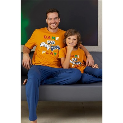 Siyah İnci Pamuklu Kısa Kollu Pijama Takım 23109314
