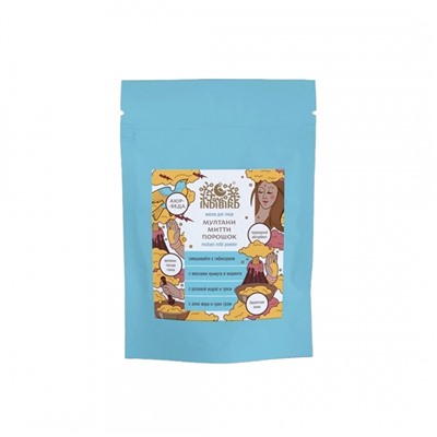 INDIBIRD Multani Mutti Powder Маска для лица Мултани Мутти желтая 50г