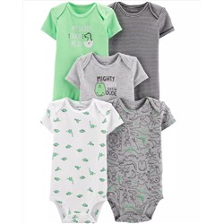 5-Pack Dinosaur Original Bodysuits