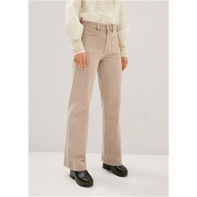 Jeans wideleg bolsillos -  Mujer | MANGO OUTLET España