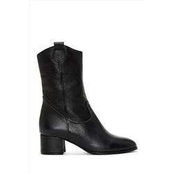 Derimod Kadın Deri Kovboy Western Topuklu Bot 23WFD1611FT