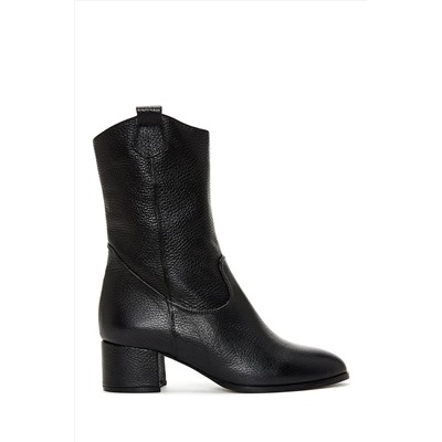 Derimod Kadın Deri Kovboy Western Topuklu Bot 23WFD1611FT