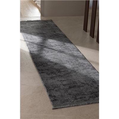 Eze Halı - Antrasit - 80x300 cm