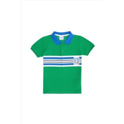 Erkek Çocuk Yeşil Polo Yaka Tişört