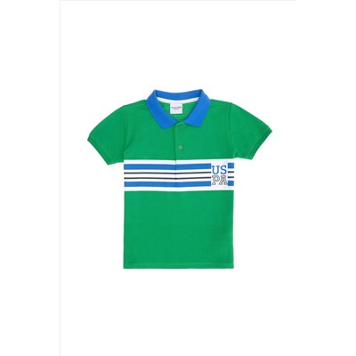 Erkek Çocuk Yeşil Polo Yaka Tişört
