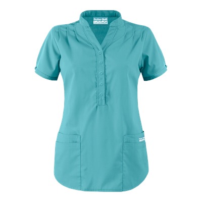 Butter-Soft Scrubs by UA™ Mandarin Collar 4-Pocket Top