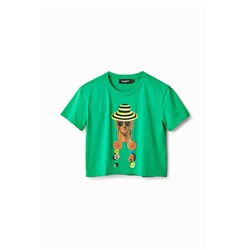 Camiseta cropped arty