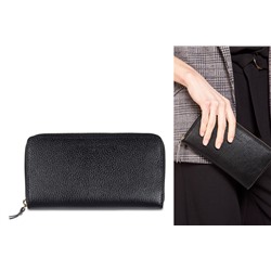 Cartera de piel Pely Negro