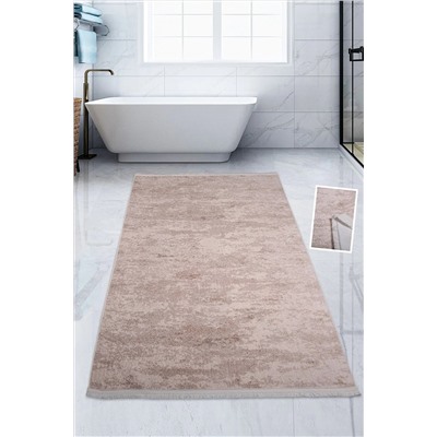 Relax Carpet Nova Vizon 100x200 Cm Büyük Ebat Banyo Paspası Spor Saçaklı Kaymaz Peluş Püsküllü Banyo Halısı RLX-NOVA-BP100X200