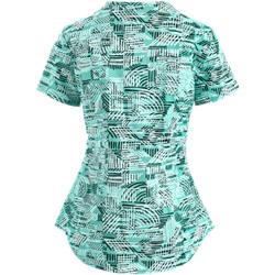 Barco NrG Scrubs Sun Dial Print Top
