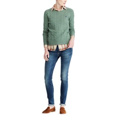 POLO RALPH LAUREN Cable Wool Crewneck Sweater