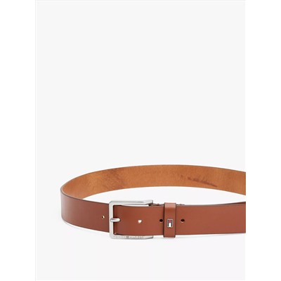Contrast Buckle Leather Belt