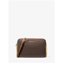Michael Kors Outlet Jet Set Large Printed Logo Crossbody Bag
