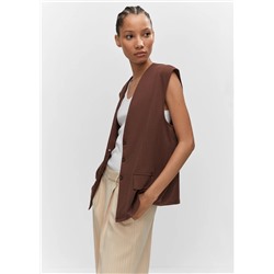 Chaleco recto oversize