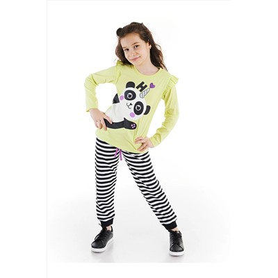 Denokids Hello Pandacorn Kız Pantolon Takım CFF-21S1-027