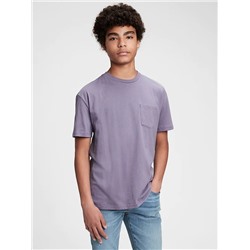 Teen 100% Organic Cotton Pocket T-Shirt