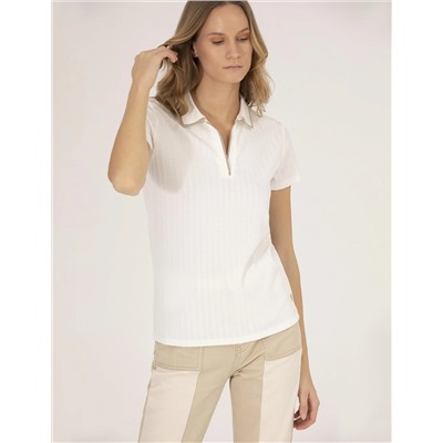 Ekru Slim Fit Tişört