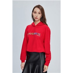 Sudadera con capucha Rojo