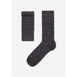 Kurze Herren-Baumwollsocken mit Muster