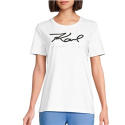 Karl Lagerfeld Paris Logo Script T-Shirt