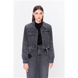 Chaqueta vaquera Negro jaspeado