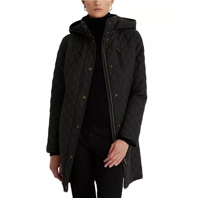 Lauren Ralph Lauren Women's Hooded Quilted Coat