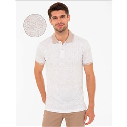 Taş Slim Fit Baskılı Polo Yaka Tişört
