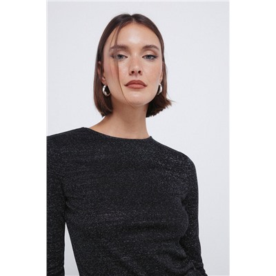 Camiseta lurex escote espalda