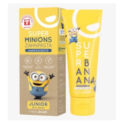 Zahnpasta Kinder Minions Super Banana, ab 6 Jahren, 75 ml