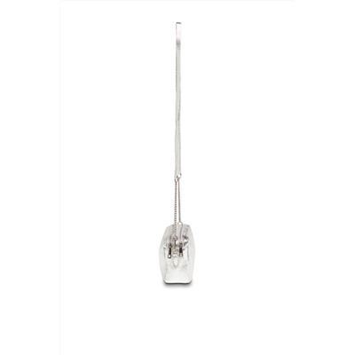 Bandolera de piel Elyn Plateado