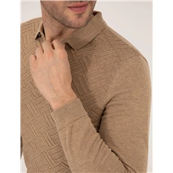 Kahverengi Slim Fit Kazak