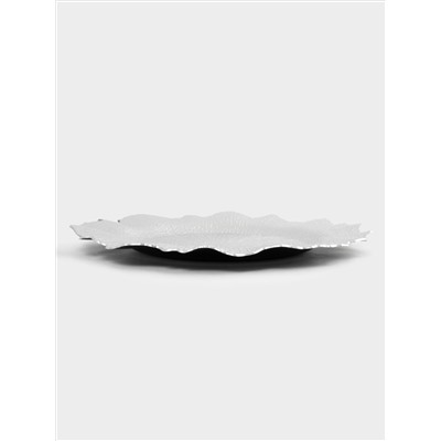 Тарелка подстановочная, 33 см, пластик, серебристая, Iceberg