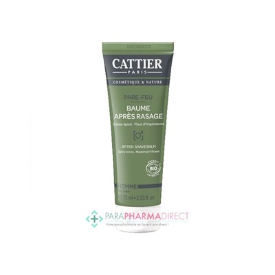Cattier Homme Pare-Feu Baume Après-Rasage BIO 75ml