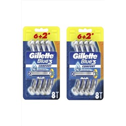 Gillette, Blue-3 Comfort 8'li X2 Adet