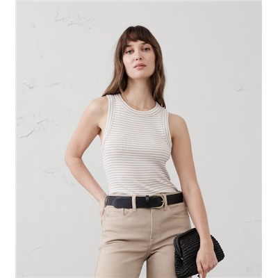 Ribbed Racer Tank