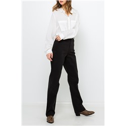 Pantalón recto Negro