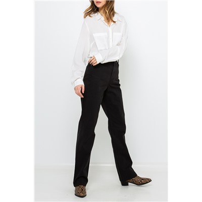 Pantalón recto Negro