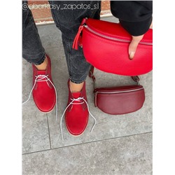 ZAPATOS · 2712 FUEGO-GRANATE+Pelle • Cinturon